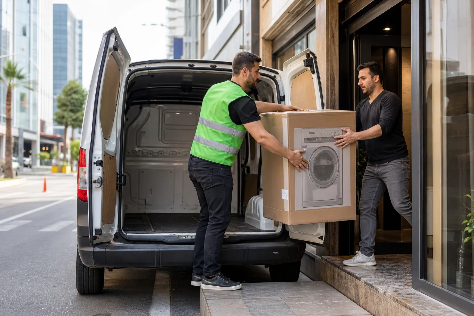 İzmir'de araba kurye — Meta Kuryem kargo araç ile büyük paket / eşya teslimatı